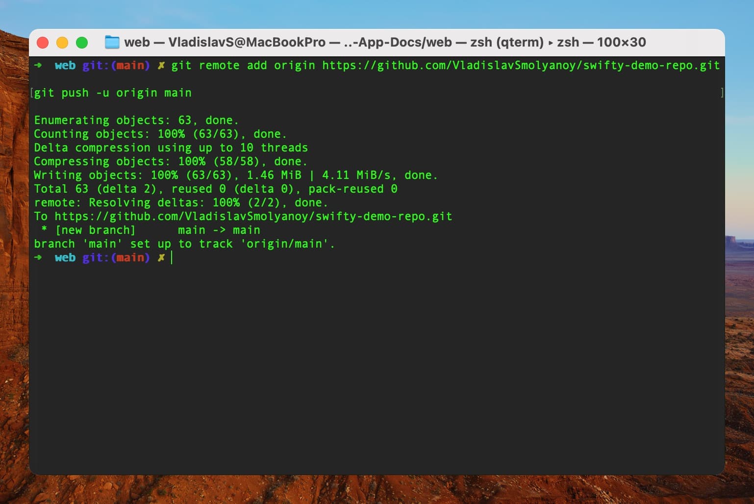 GitHub - Push your local repository to the remote repository
