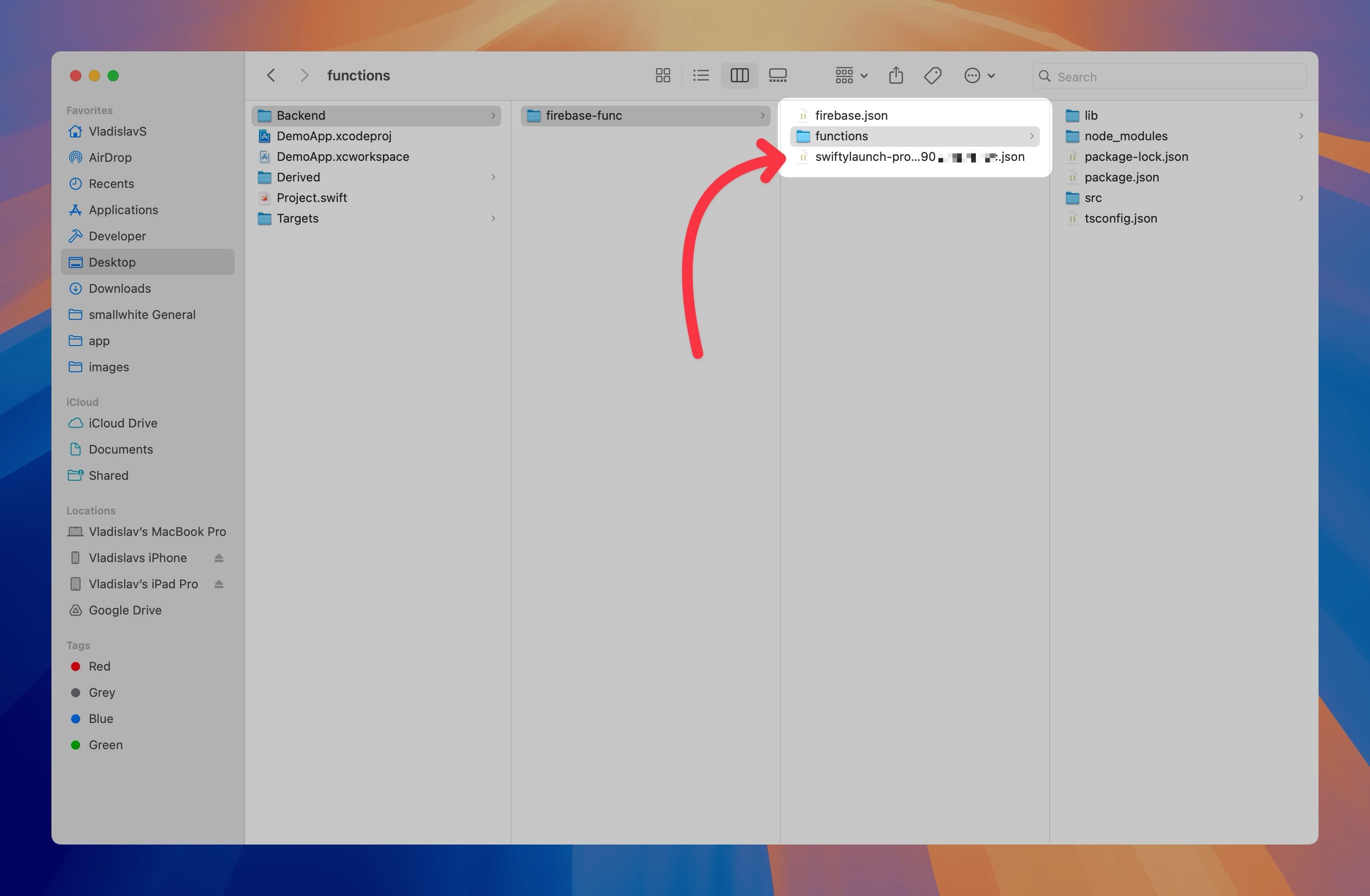 Service Account JSON Key Save Location