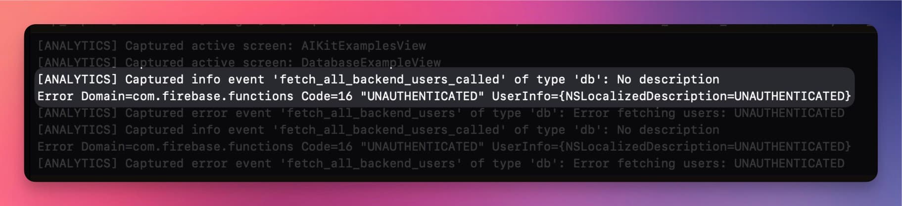 Firebase Functions Unauthenticated Error