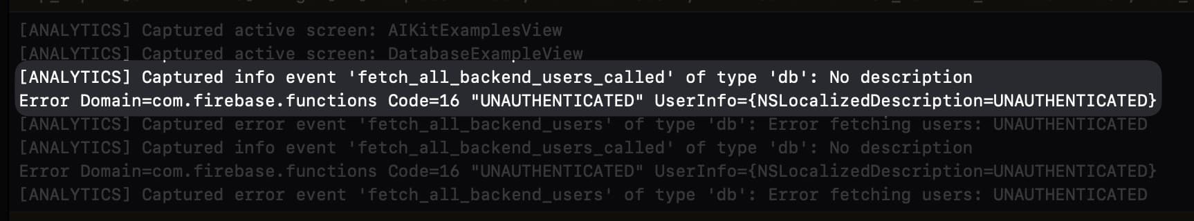 Firebase Functions Unauthenticated Error