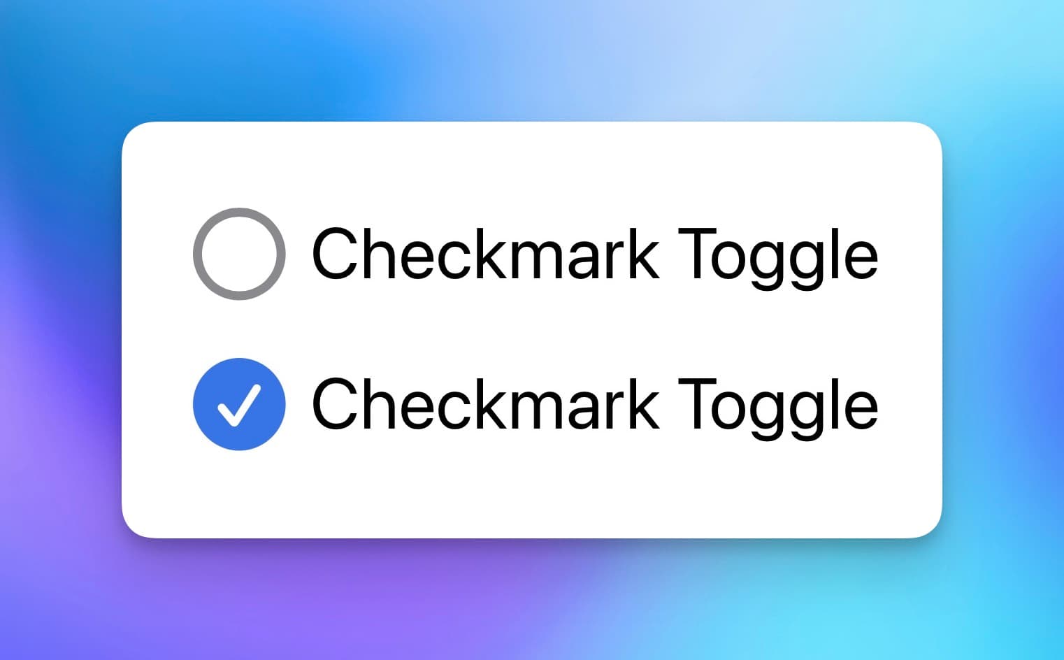 Checkmark Style Toggle