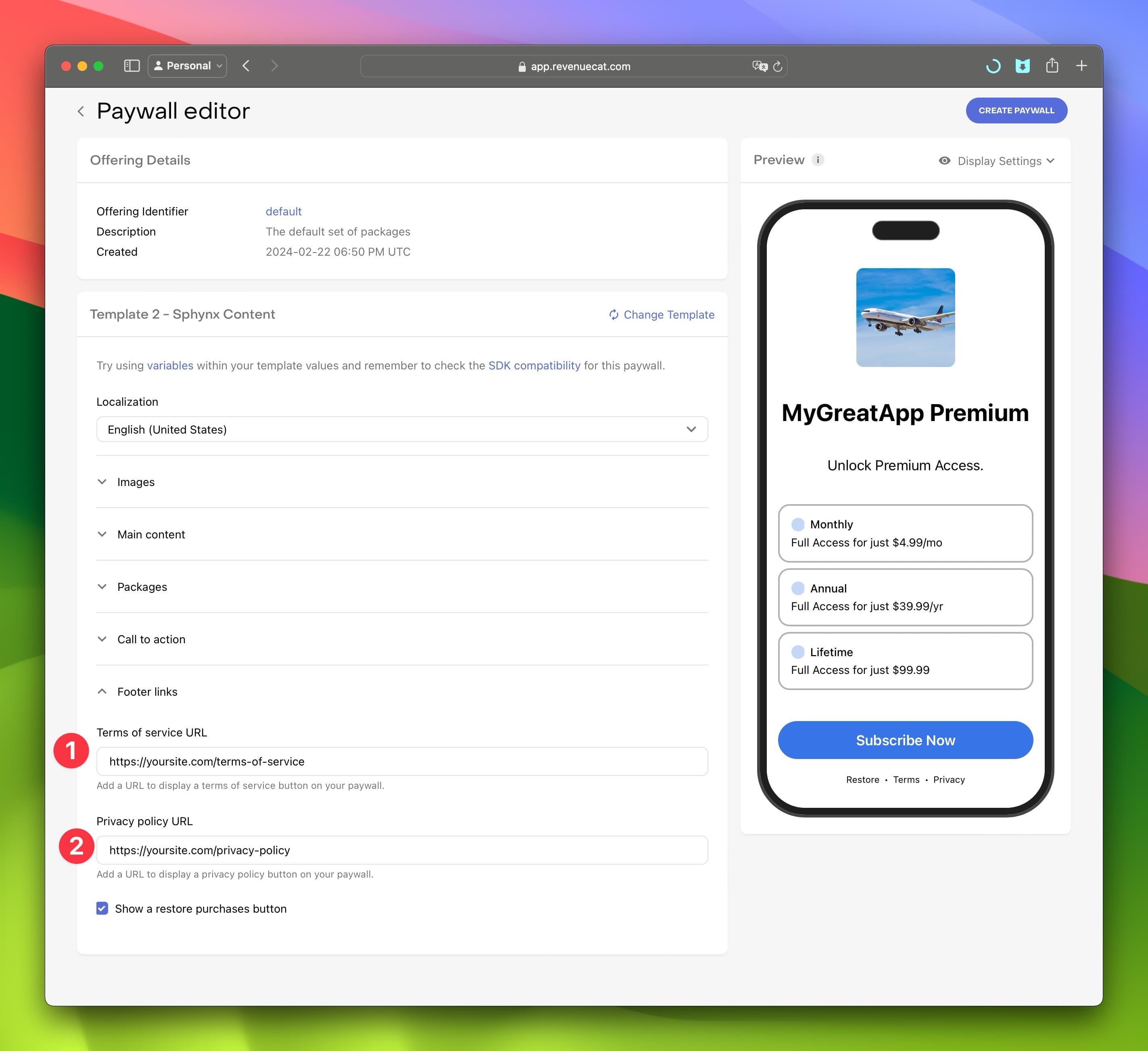 RevenueCat Paywall Creation Step 4