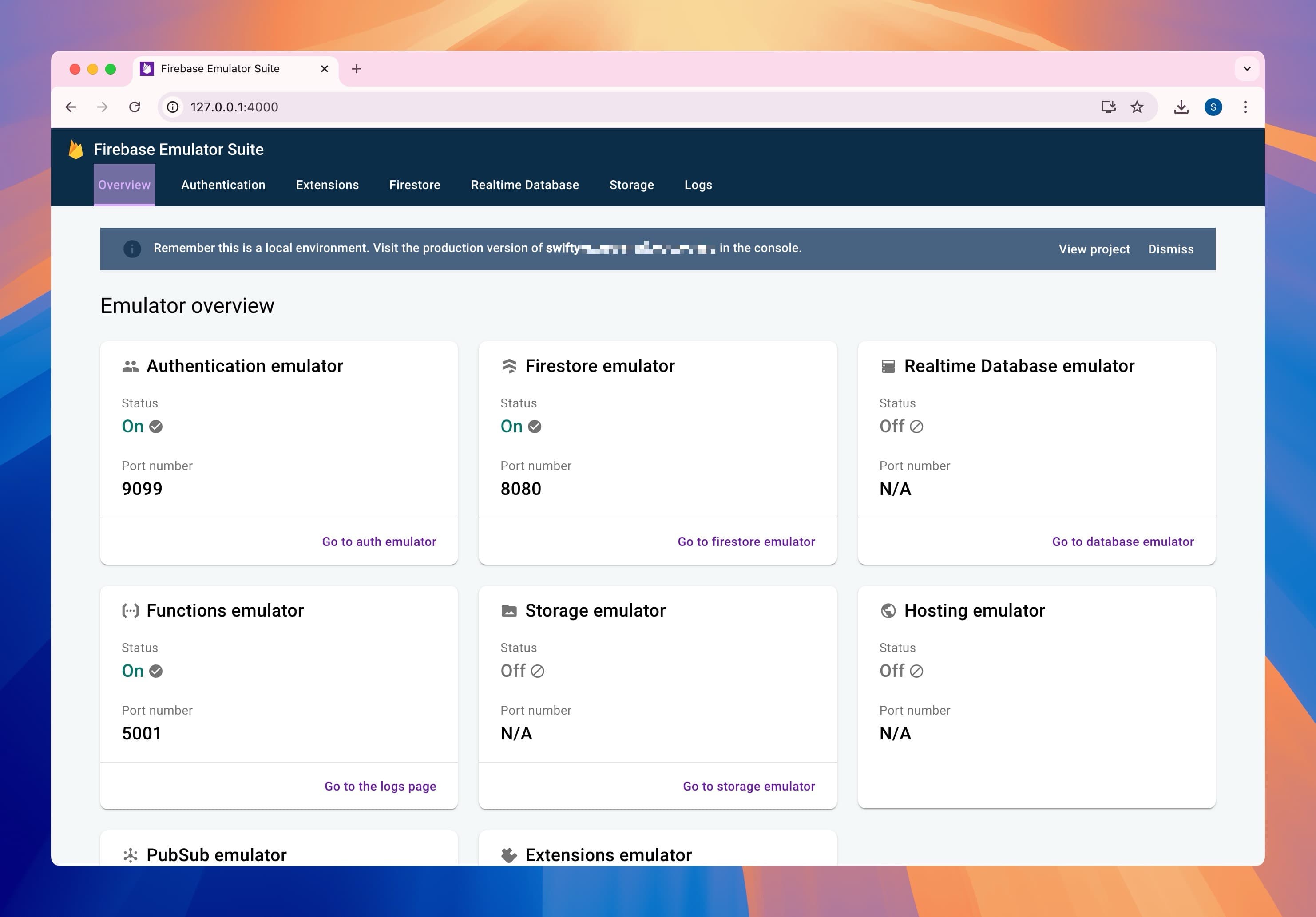 Firebase Emulator Suite