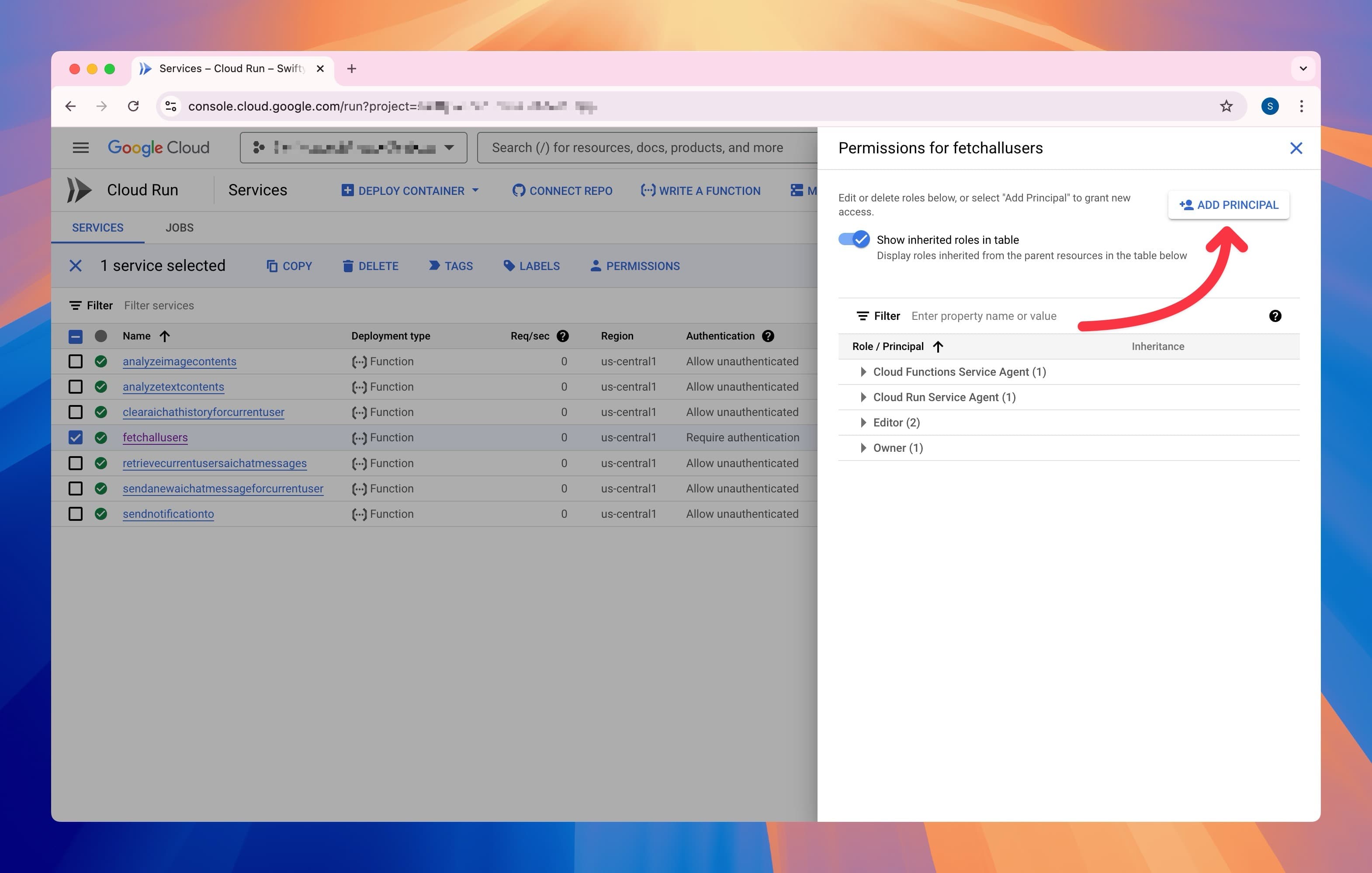 Firebase Functions Unauthenticated Error Solution Step 2