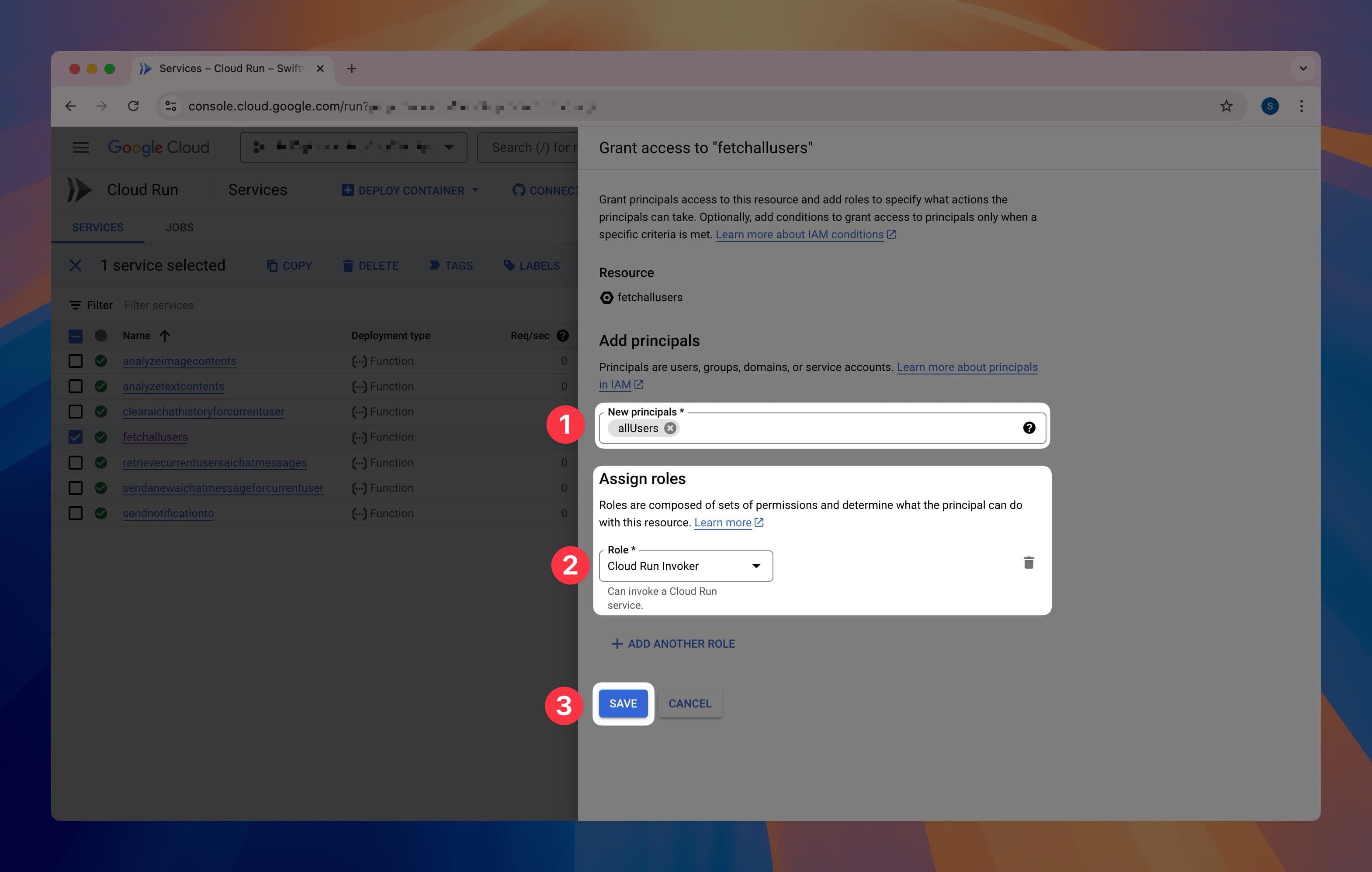 Firebase Functions Unauthenticated Error Solution Step 3