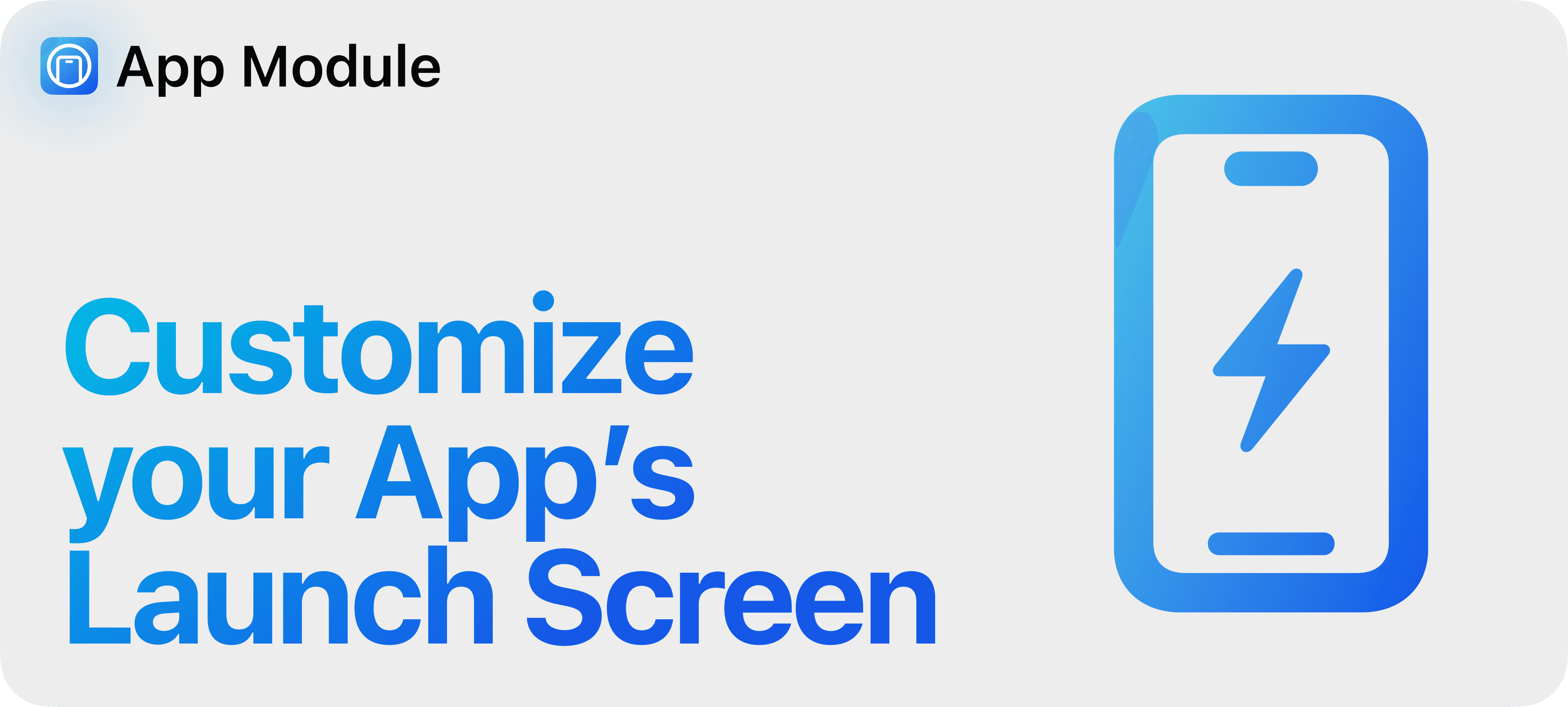 App (SwiftyLaunch Module) - Customize your App's Launch Screen