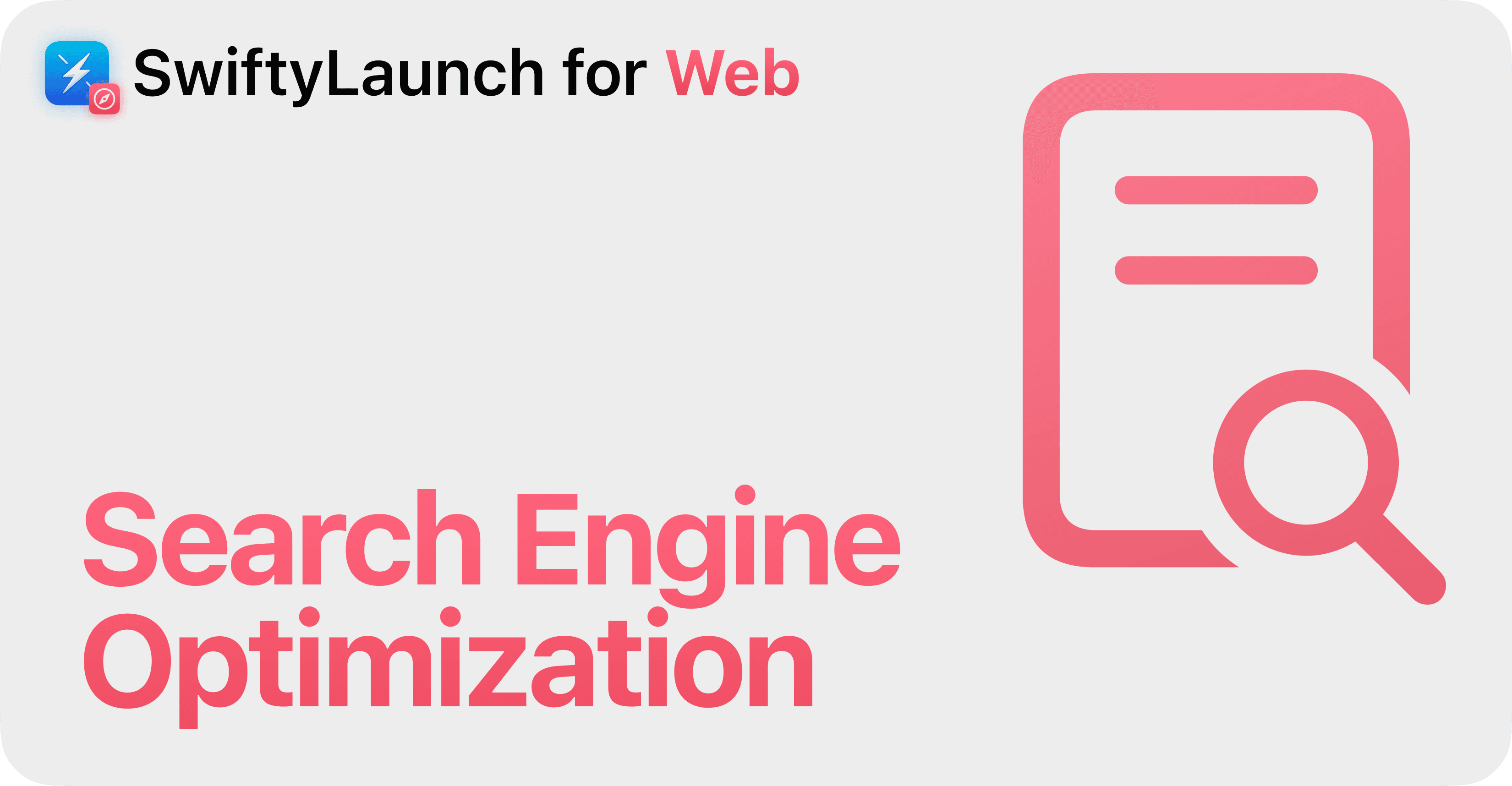 SwiftyLaunch for Web - SEO