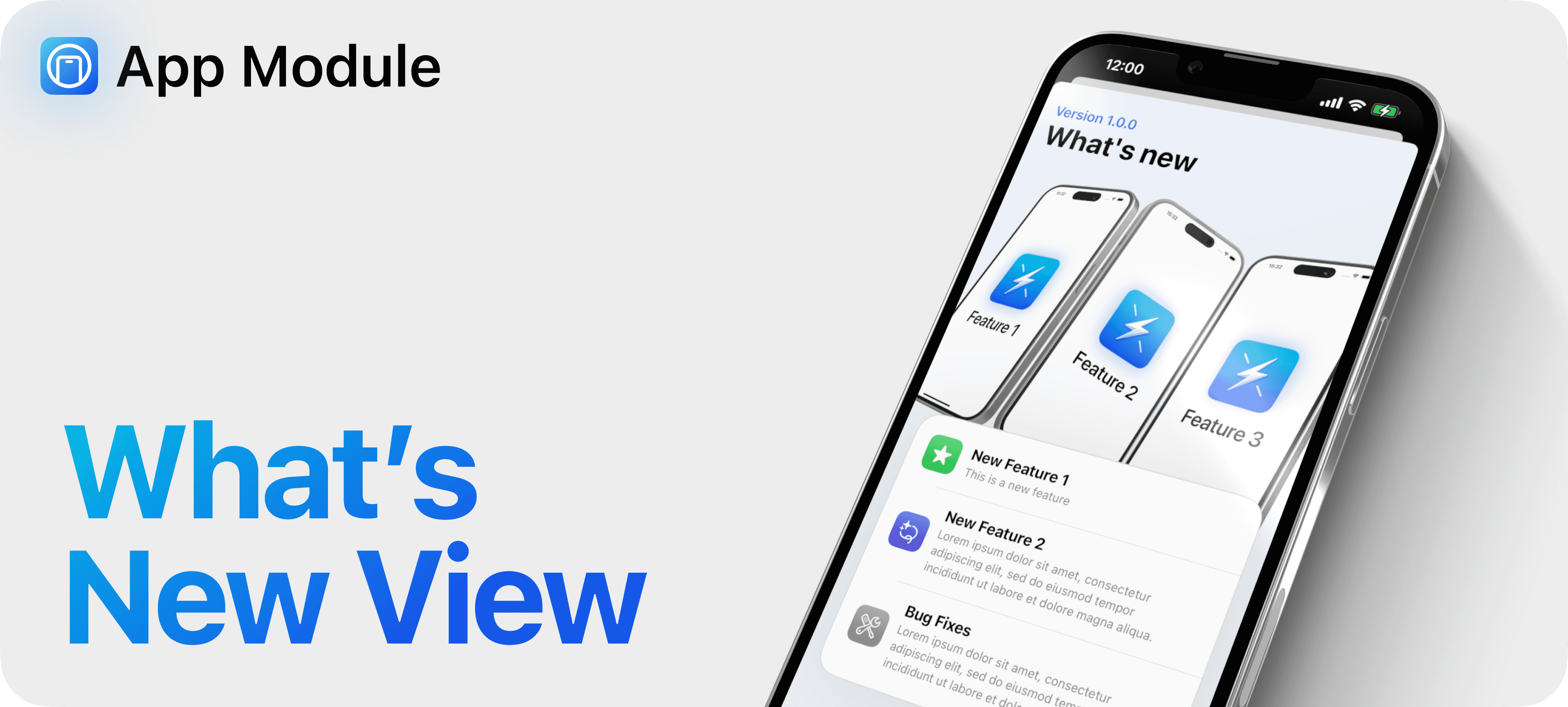 App (SwiftyLaunch Module) - What's New Update Screen