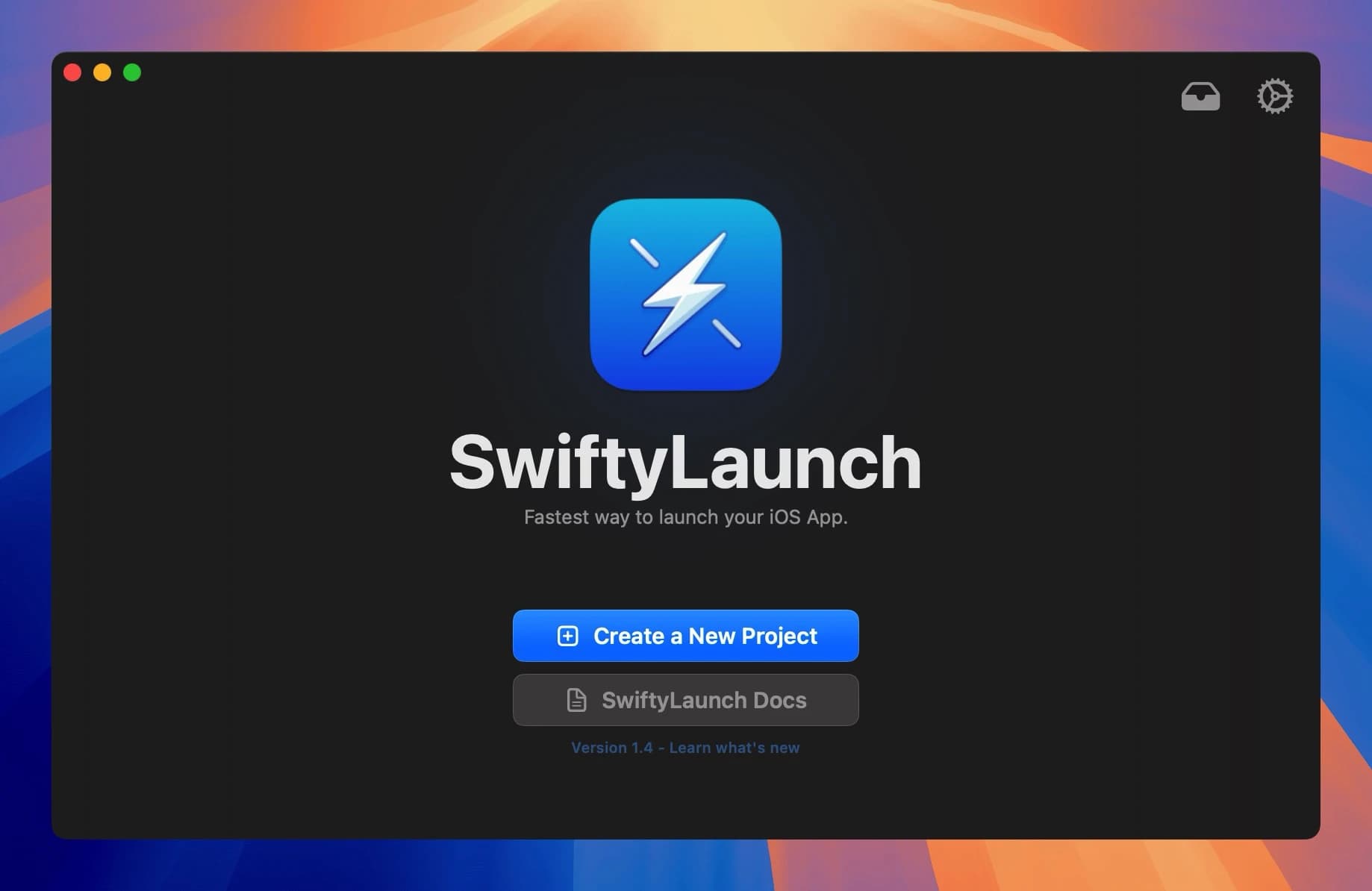 SwiftyLaunch Welcome Screen